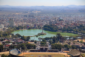 Madagascar field and Capital Antananarivo