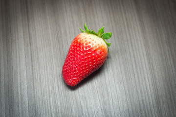 Photo session of fresh organic strawberries.