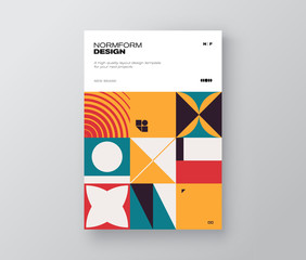 Postmodern Design Vector Cover Mockup