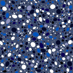 Contemporary vivid seamless pattern, splatter background with dots, spray paint.