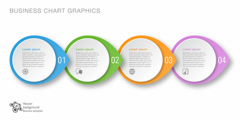 Modern infographic template. Timeline chart.