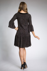 young girl in black dress