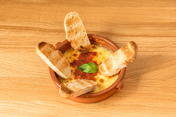 Image of delicious baked provolone