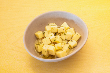 Bowl with cheese chips