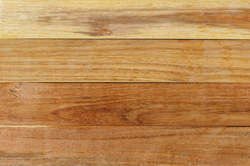 Naklejka premium Full frame wood decking pattern or flooring texture background.
