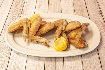 Portion of chicken wings