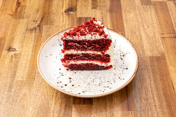 red velvet cake slice