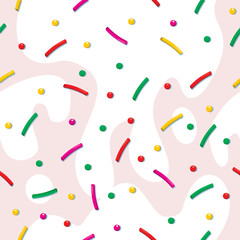 multicolored sprinkles vector