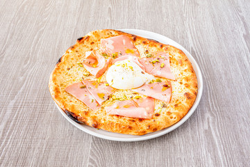 Freshly baked pizza