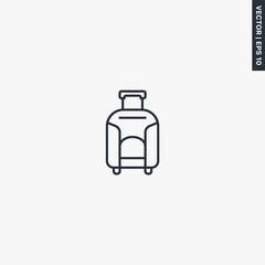 Luggage, linear style sign for mobile concept and web design