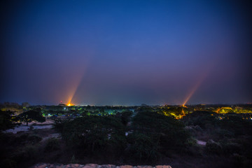 Night in the temples of Bagan, Myanmar