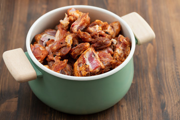 lamb marinated with red pepper, garlic and black pepper