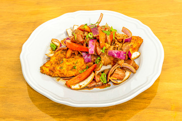 taco of lomo saltado