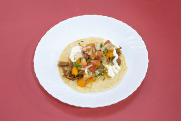 Traditional Mexican tacos