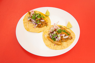 Traditional Mexican tacos