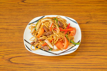 Delicious noodle dish