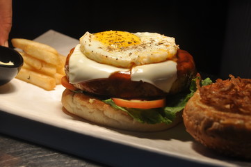Chicken Burger with Egg  Cheese