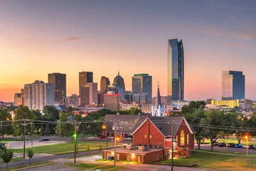 Rolgordijnen Oklahoma City, Oklahoma, USA Skyline © SeanPavonePhoto