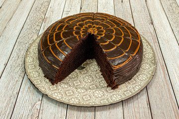 Delicious homemade chocolate cake