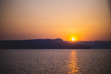sunrise over the sea in havelock andaman india