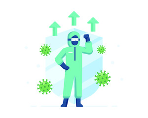 A Medical Officer Wears Personal Protective Equipment To Protect Himself From Coronavirus Transmission