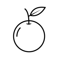 Orange fruit icon