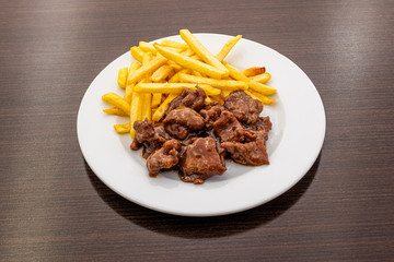 Veal with fries