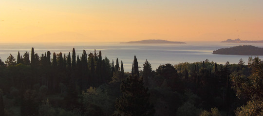 corfu morning sunrise