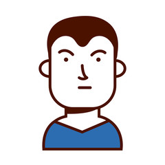 Obraz premium young man avatar character icon