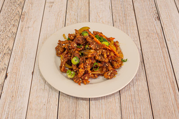 Beef dish with peppers