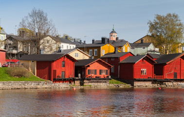 Naklejka na ściany i meble Landscape of Porvoo, Finland