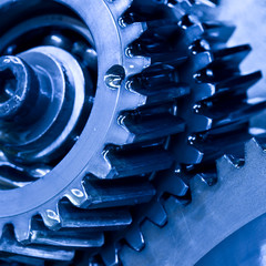gears from mechanism - obrazy, fototapety, plakaty