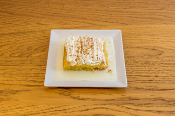 Venezuelan tres leches dessert