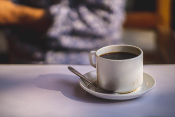 cup of coffee on a table in havelock andaman india