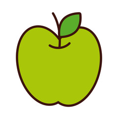 apple fresh line and fill style icon