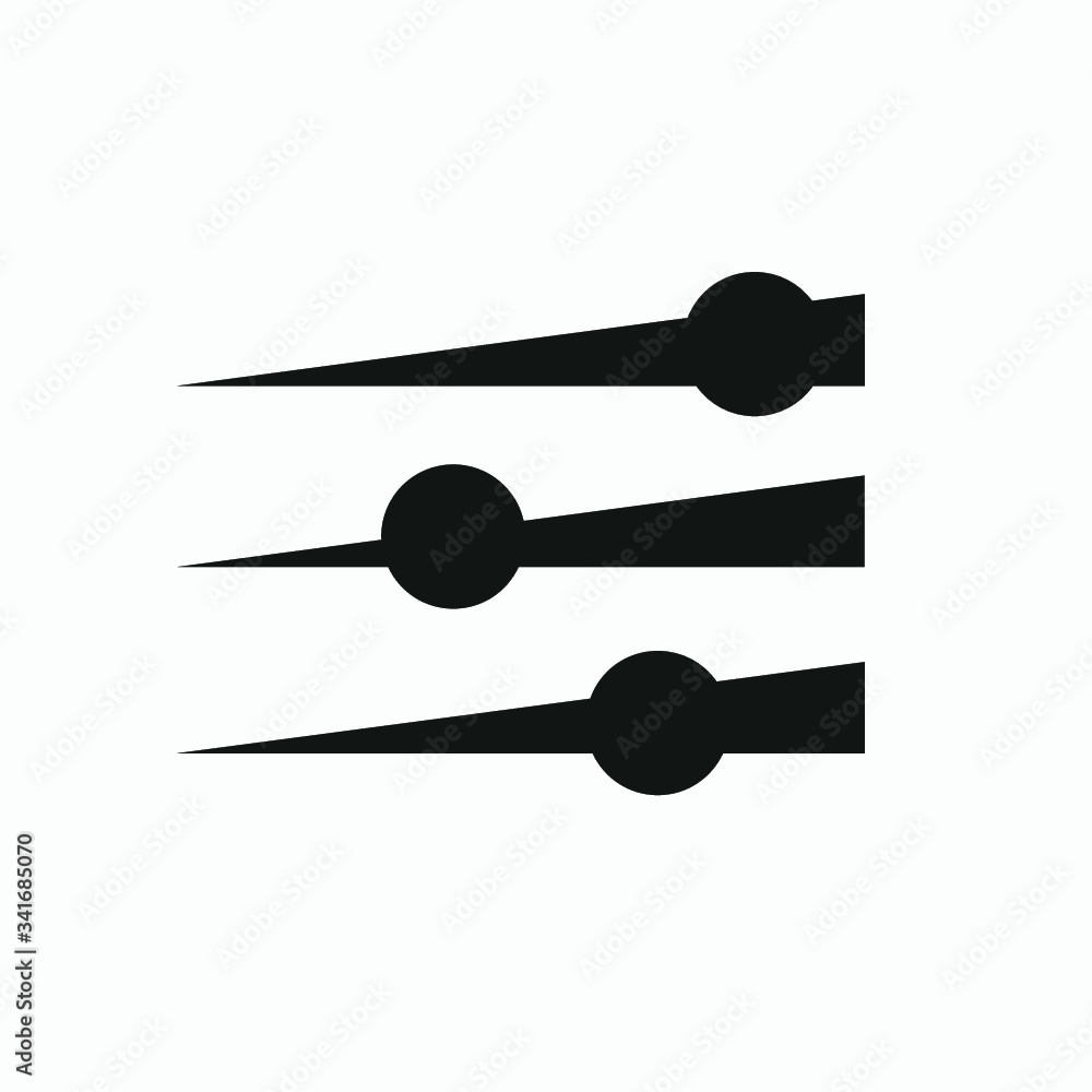 Poster equalizer sound music icon. editable line vector. linear symbol control panel volume level. adjustme
