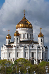 Fototapeta na wymiar Symbol of Russia. Cathedral of Christ the Saviour (Khram Khrista Spasitelya). Moscow.