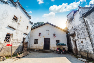 The old school Weiyuan old building in Wuyuan, Wuyuan, Jiangxi