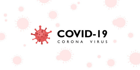 Vector banner for the site. Coronavirus control and healthcare. Image of masked people, protection against the virus. Virus control measures: wear a mask and wash your hands.