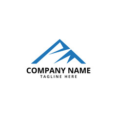 Fototapeta premium Mountain Logo Template. Vector Illustrator.