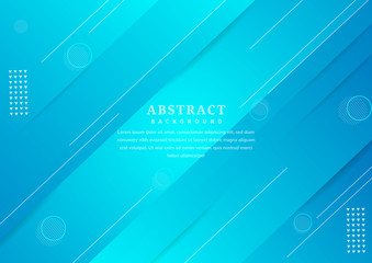 Minimal geometric on blue background.