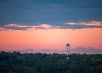 Old Water Tank Taken During Sunset