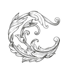Curls and scrolls ornament for design elements.