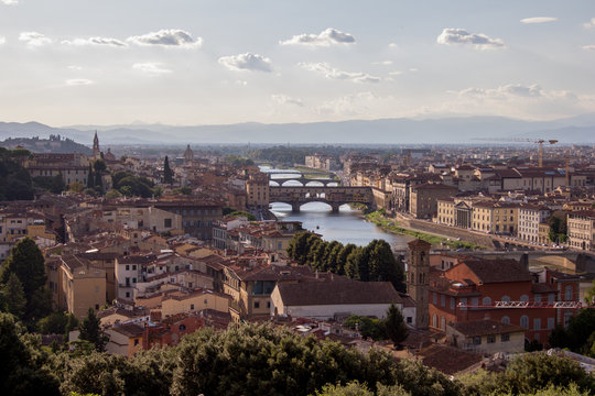 Florence panorama city skyline, Florence, Italy