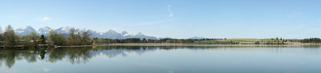Fototapeta premium Panorama am Bannwaldsee
