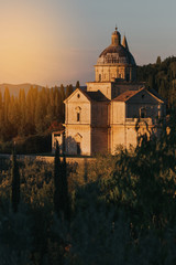 Fototapeta na wymiar Chiesa di San Biagio church in Montepulciano , Italy.