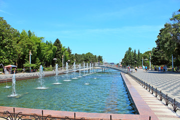 picturesque view of the Georgian city  Batumi