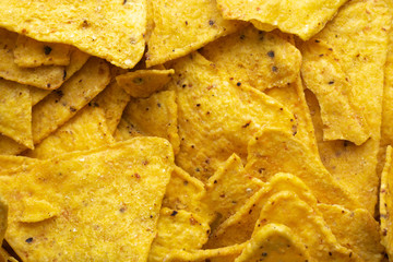 corn chips nachos. Mexican Nachos Chips. Mexican Dish - Nachos Chips. selective focus. close up