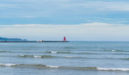 Poolbeg Ligthouse Dublin bay