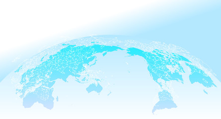 世界地図とネットワークビジネスイメージ